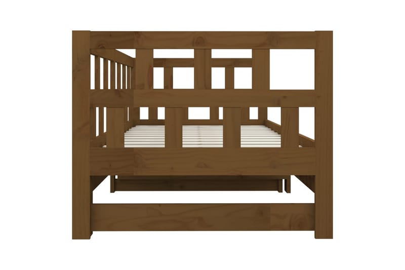 beBasic daybed med udtræk 2x(90x190) cm massivt fyrretræ gyldenbrun - Brun - Møbler - Sofaer - Daybed