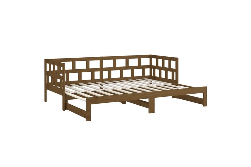 beBasic daybed med udtræk 2x(90x190) cm massivt fyrretræ gyldenbrun - Brun - Møbler - Sofaer - Daybed