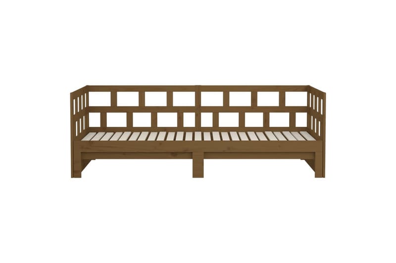 beBasic daybed med udtræk 2x(90x190) cm massivt fyrretræ gyldenbrun - Brun - Møbler - Sofaer - Daybed