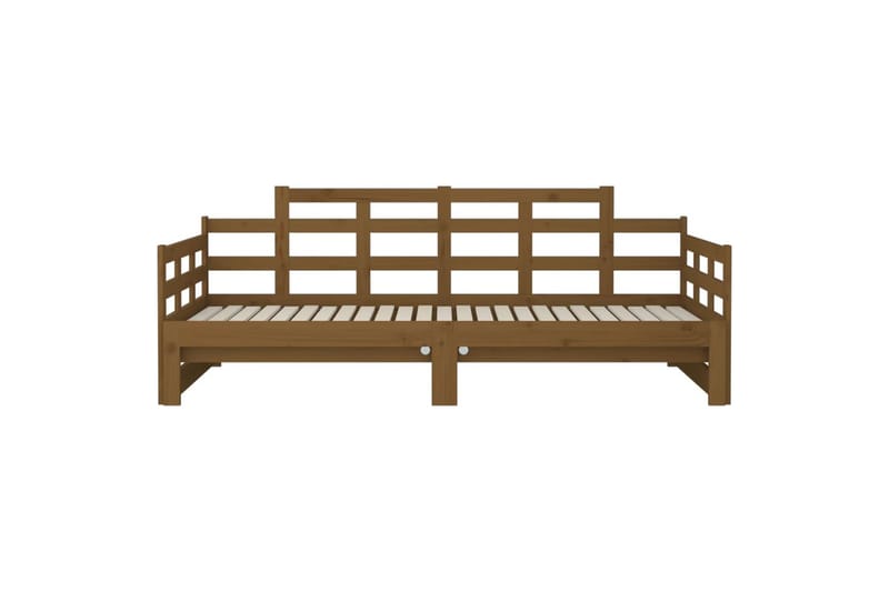 beBasic daybed med udtræk 2x(90x190) cm massivt fyrretræ gyldenbrun - Brun - Sovesofaer