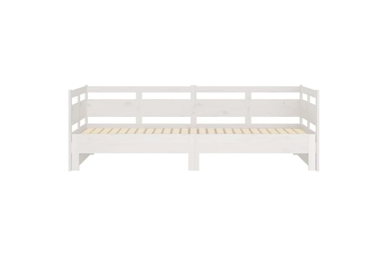 beBasic daybed med udtræk 2x(90x190) cm massivt fyrretræ hvid - Hvid - Sovesofaer