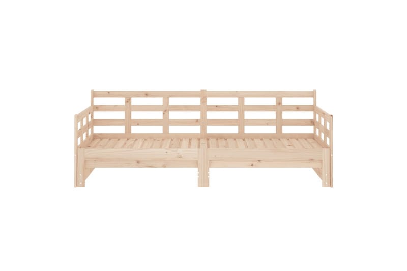 beBasic daybed med udtræk 2x(90x200) cm massivt fyrretræ - Brun - Sovesofaer