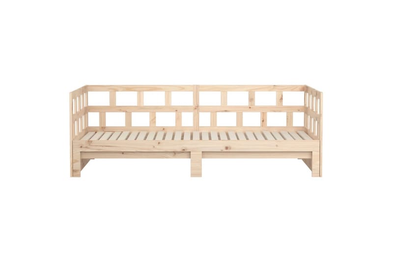 beBasic daybed med udtræk 2x(90x200) cm massivt fyrretræ - Brun - Møbler - Sofaer - Daybed