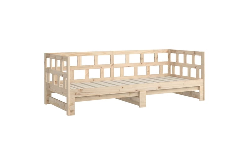 beBasic daybed med udtræk 2x(90x200) cm massivt fyrretræ - Brun - Møbler - Sofaer - Daybed