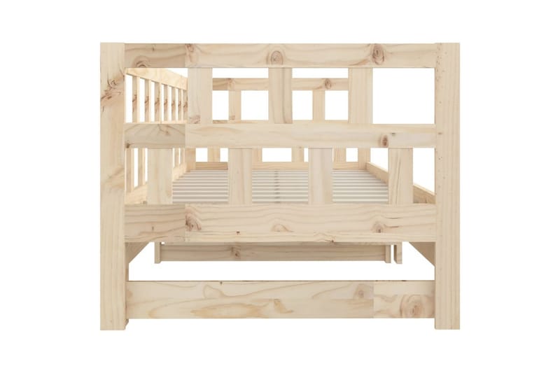 beBasic daybed med udtræk 2x(90x200) cm massivt fyrretræ - Brun - Møbler - Sofaer - Daybed