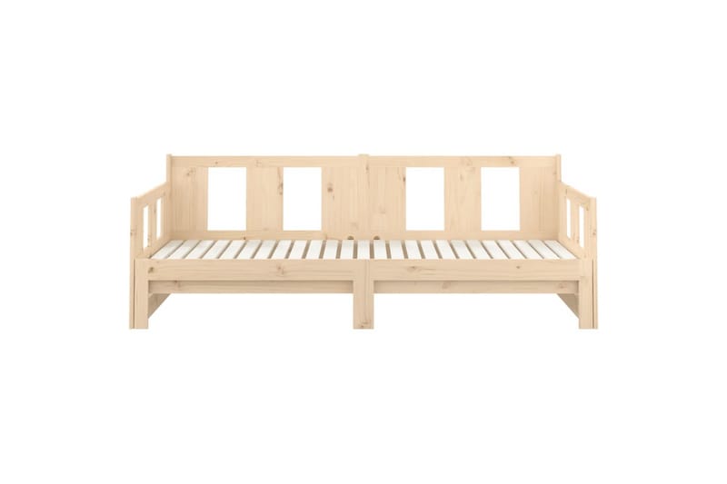 beBasic daybed med udtræk 2x(90x200) cm massivt fyrretræ - Brun - Møbler - Sofaer - Sovesofaer