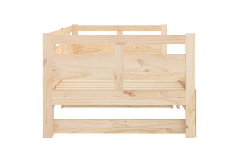 beBasic daybed med udtræk 2x(90x200) cm massivt fyrretræ - Brun - Møbler - Sofaer - Daybed
