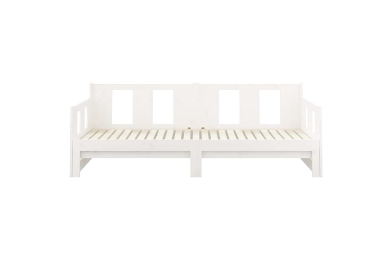 beBasic daybed med udtræk 2x(90x200) cm massivt fyrretræ hvid - Hvid - Møbler - Sofaer - Daybed