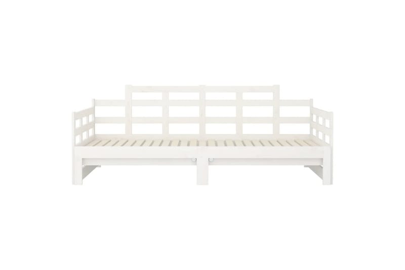 beBasic daybed med udtræk 2x(90x200) cm massivt fyrretræ hvid - Hvid - Møbler - Sofaer - Daybed
