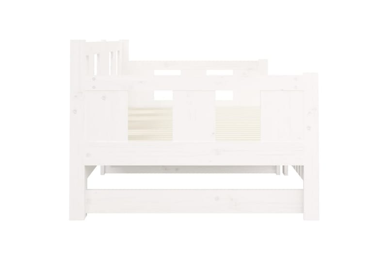 beBasic daybed med udtræk 2x(90x200) cm massivt fyrretræ hvid - Hvid - Møbler - Sofaer - Daybed