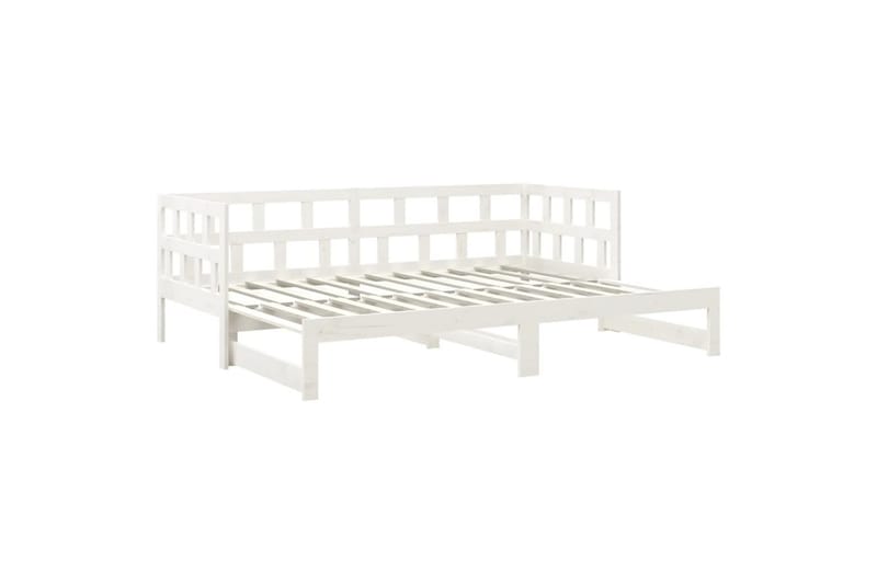 beBasic daybed med udtræk 2x(90x200) cm massivt fyrretræ hvid - Hvid - Møbler - Sofaer - Daybed