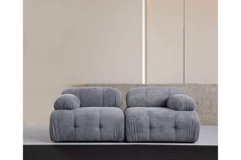 Belgin Sofa 2-personers - Grå - Møbler - Sofaer - Modulsofaer - Komplet modulsofa
