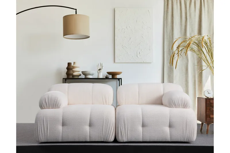 Belgin Sofa 2-personers - Hvid - Møbler - Sofaer - Modulsofaer - Komplet modulsofa