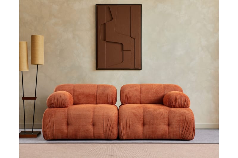 Belgin Sofa 2-personers - Orange - Møbler - Sofaer - 2 personers sofa