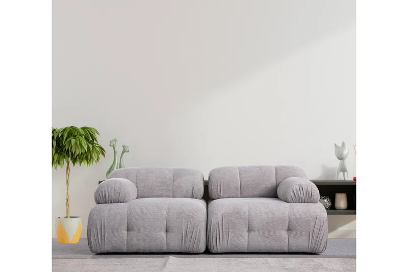 Belgin Sofa 2-personers - Lys grå - Møbler - Sofaer - Modulsofaer - Komplet modulsofa