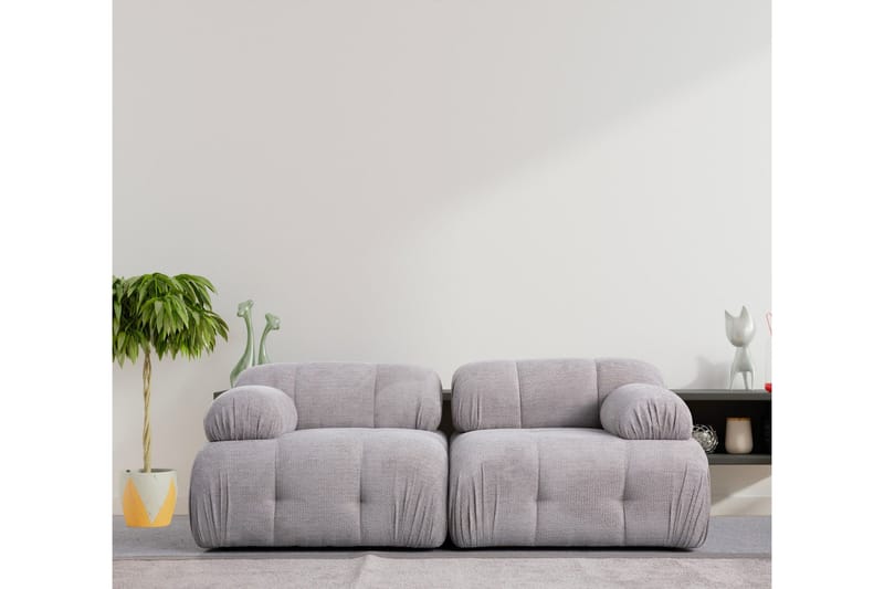 Belgin Sofa 2-personers - Lys grå - Møbler - Sofaer - Modulsofaer - Komplet modulsofa