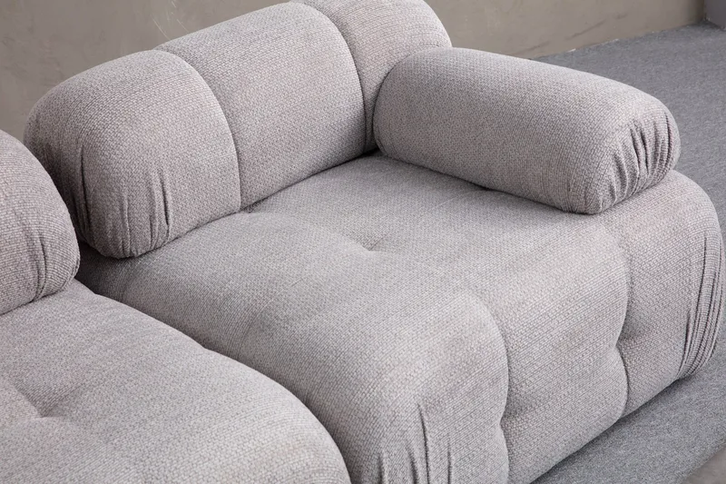 Belgin Sofa 2-personers - Lys grå - Møbler - Sofaer - Modulsofaer - Komplet modulsofa