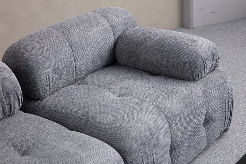Belgin Sofa 3-personers - Grå - Møbler - Sofaer - Modulsofaer - Komplet modulsofa