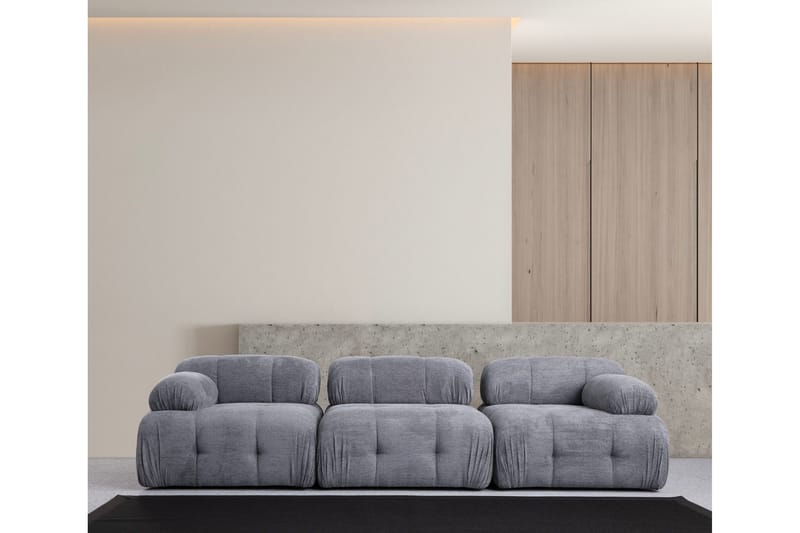 Belgin Sofa 3-personers - Grå - Møbler - Sofaer - Modulsofaer - Komplet modulsofa