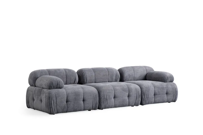 Belgin Sofa 3-personers - Grå - Møbler - Sofaer - Modulsofaer - Komplet modulsofa