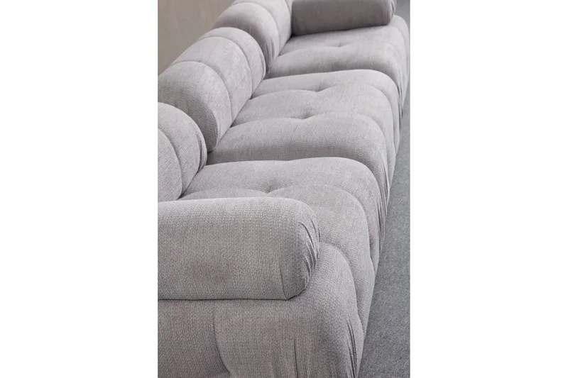 Belgin Sofa 3-personers - Lys grå - Møbler - Sofaer - Modulsofaer - Komplet modulsofa