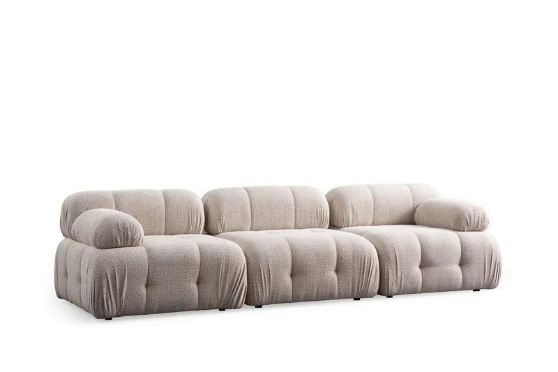 Belgin Sofa 3-personers - Creme - Møbler - Sofaer - Modulsofaer - Komplet modulsofa