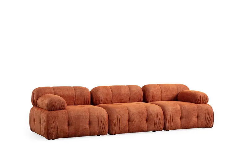 Belgin Sofa 3-personers - Orange - Møbler - Sofaer - Modulsofaer - Komplet modulsofa