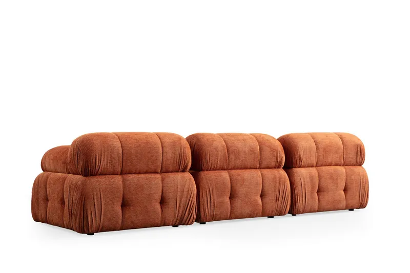 Belgin Sofa 3-personers - Orange - Møbler - Sofaer - Modulsofaer - Komplet modulsofa