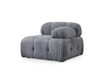 Belgin Sofa med Chaiselong 2-personers - Grå - Møbler - Sofaer - Modulsofaer - Komplet modulsofa