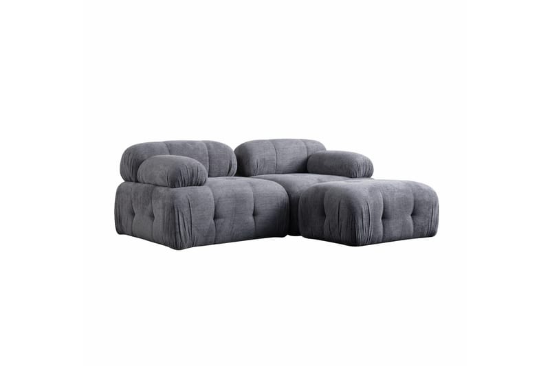 Belgin Sofa med Chaiselong 2-personers - Grå - Møbler - Sofaer - Modulsofaer - Komplet modulsofa