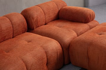Belgin Sofa med Chaiselong 2-personers - Orange - Møbler - Sofaer - Modulsofaer - Komplet modulsofa