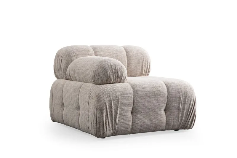 Belgin Sofa med Chaiselong 2-personers - Creme - Møbler - Sofaer - Modulsofaer - Komplet modulsofa