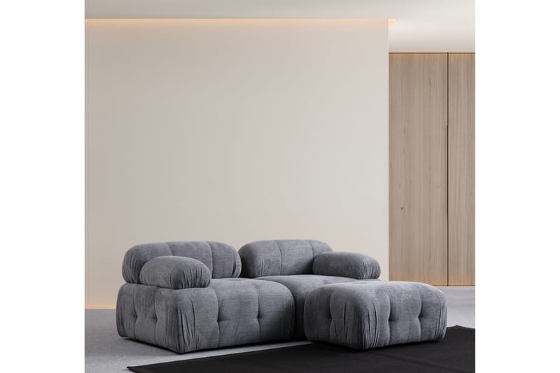 Belgin Sofa med Chaiselong 2-personers - Grå - Møbler - Sofaer - Sofa med chaiselong