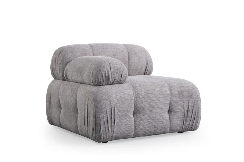 Belgin Sofa med Chaiselong 3-personers - Lys grå - Møbler - Sofaer - Modulsofaer - Komplet modulsofa
