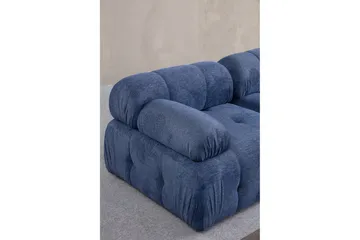 Belgin Sofa med Chaiselong 3-personers - Blå - Møbler - Sofaer - Modulsofaer - Komplet modulsofa