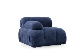Belgin Sofa med Chaiselong 3-personers - Blå - Møbler - Sofaer - Modulsofaer - Komplet modulsofa
