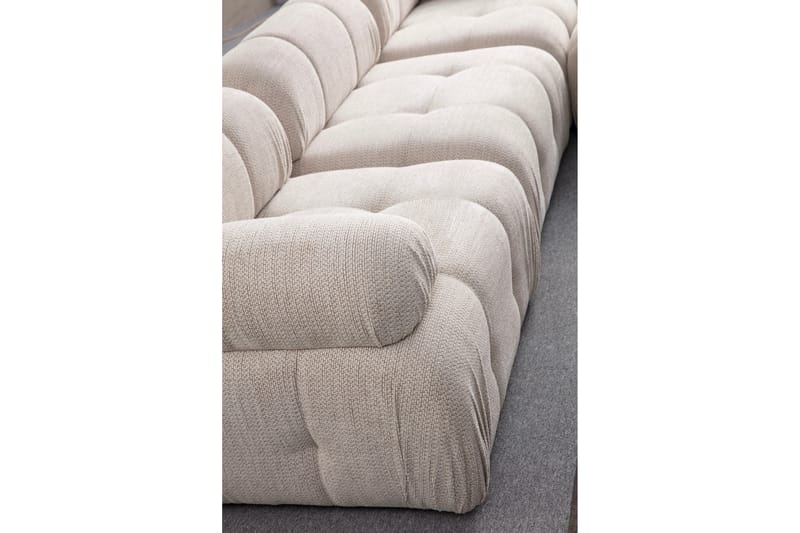 Belgin Sofa med Chaiselong 3-personers - Creme - Møbler - Sofaer - Sofa med chaiselong