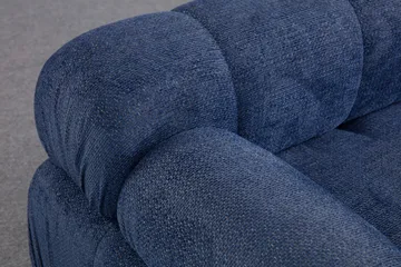 Belgin Sofa med Chaiselong 3-personers - Blå - Møbler - Sofaer - Modulsofaer - Komplet modulsofa