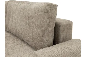 Bella Sovesofa 3-personers i Plys - Grå - Møbler - Sofaer - Sovesofaer