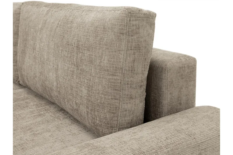 Bella Sovesofa 3-personers i Plys - Grå - Møbler - Sofaer - Sovesofaer