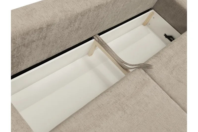 Bella Sovesofa 3-personers i Plys - Grå - Møbler - Sofaer - Sovesofaer