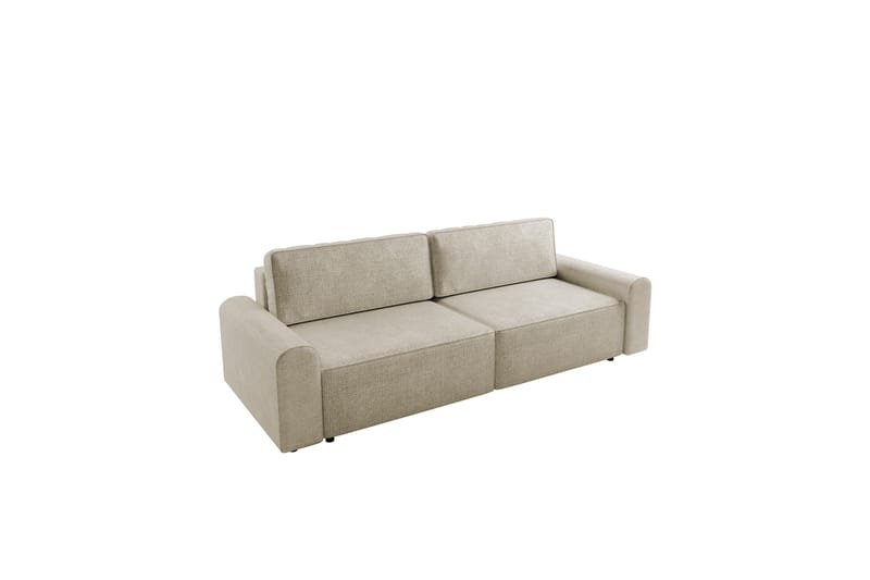Bella Sovesofa 3-personers i Plys - Beige - Møbler - Sofaer - Sovesofaer