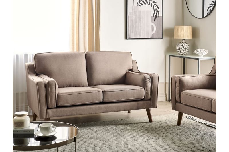 Bertha Sofa 2-personers - Brun/Lyst træ - Møbler - Sofaer - 2 personers sofa