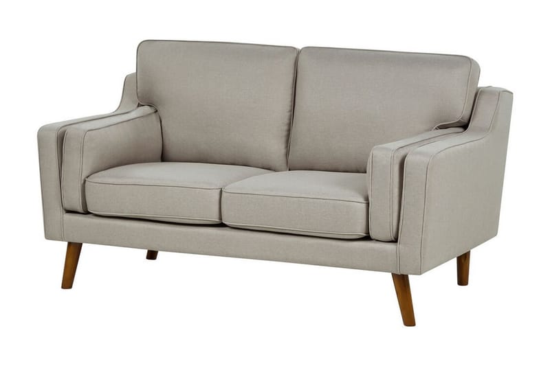 Bertha Sofa 2-personers - Beige/Mørkt træ - Møbler - Sofaer - 2 personers sofa
