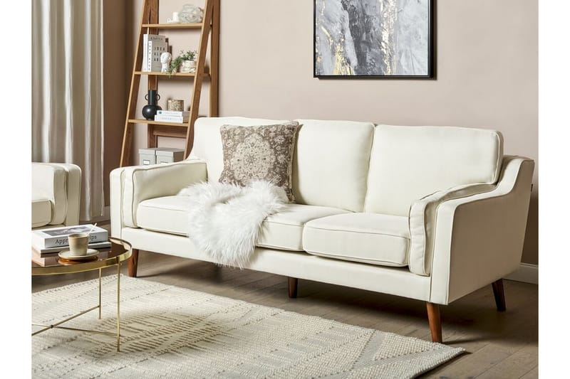 Bertha Sofa 3-personers - Hvid/Lyst træ - Møbler - Sofaer - 3 personers sofa