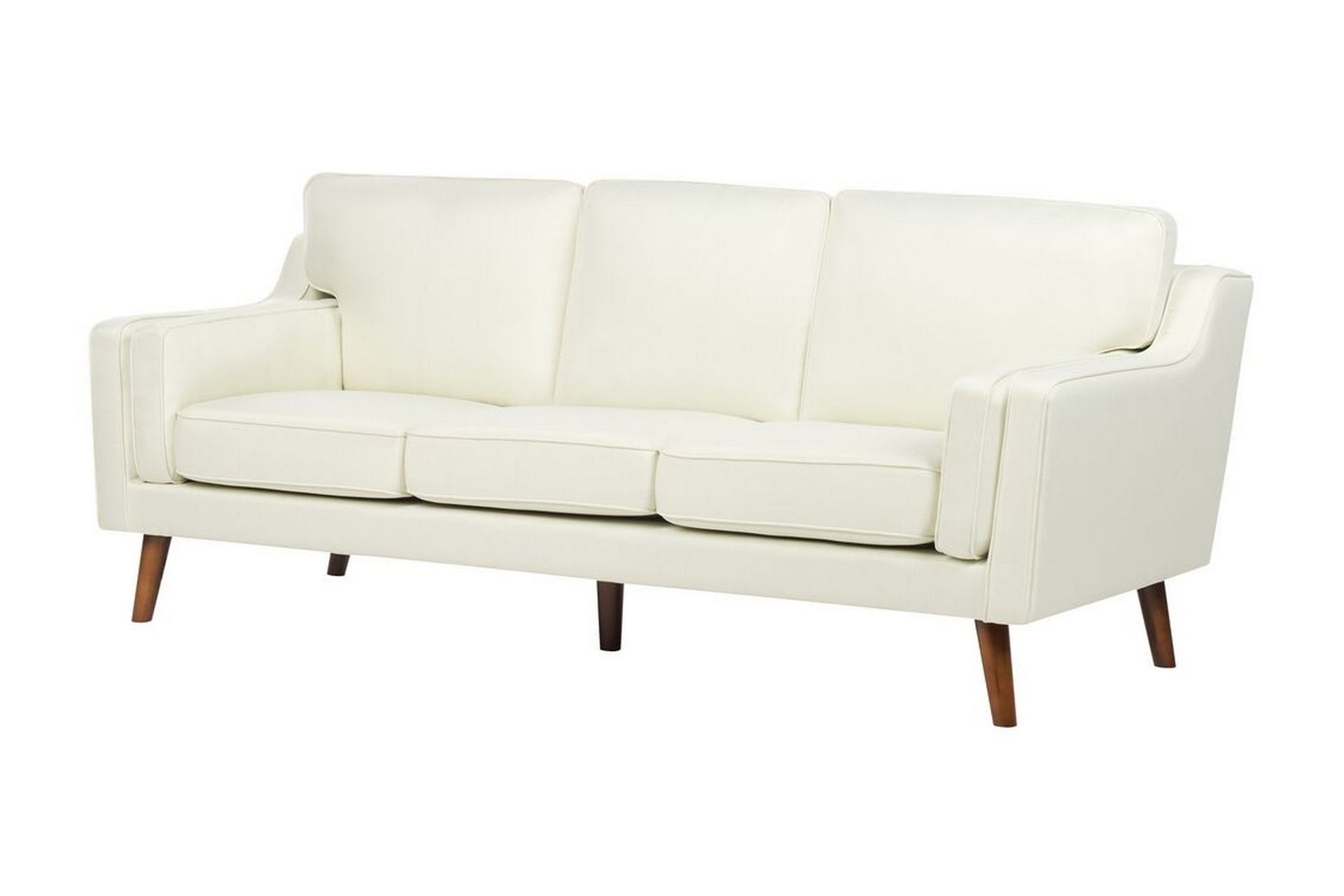 Bertha Sofa 3-personers - Hvid/Lyst træ - Møbler - Sofaer - 3 personers sofa