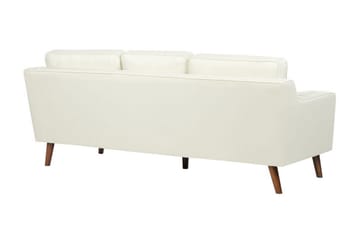 Bertha Sofa 3-personers - Hvid/Lyst træ - Møbler - Sofaer - 3 personers sofa