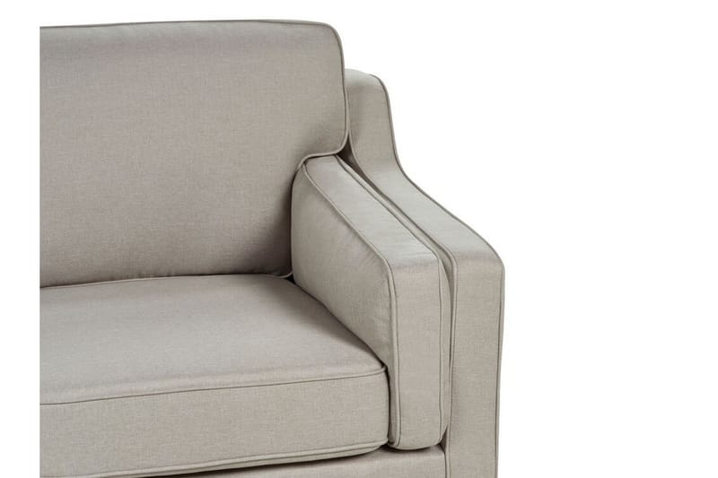 Bertha Sofa 3-personers - Beige/Mørkt træ - Møbler - Sofaer - 3 personers sofa