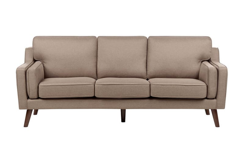 Bertha Sofa 3-personers - Brun/Lyst træ - Møbler - Sofaer - 3 personers sofa