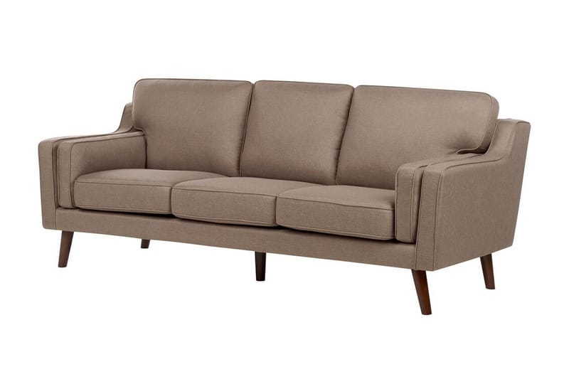 Bertha Sofa 3-personers - Brun/Lyst træ - Møbler - Sofaer - 3 personers sofa
